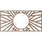 Ekena Millwork Hoover Wood Fretwork Pierced Ceiling Medallion, Wood (Paint Grade), 26"W x 13"H x 9 5/8"ID x 3/8"T CMWP26X13X0375HOMF - alternate 3